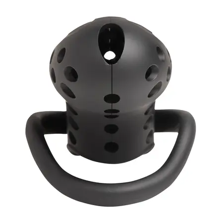 XR Brands Lock Down Black Chastity Cage Adjustable Fit System
