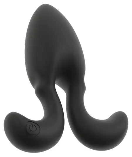 ANOS RC Vibrating Plug Flexible Arms 10 Modes Silicone Black 10.2cm
