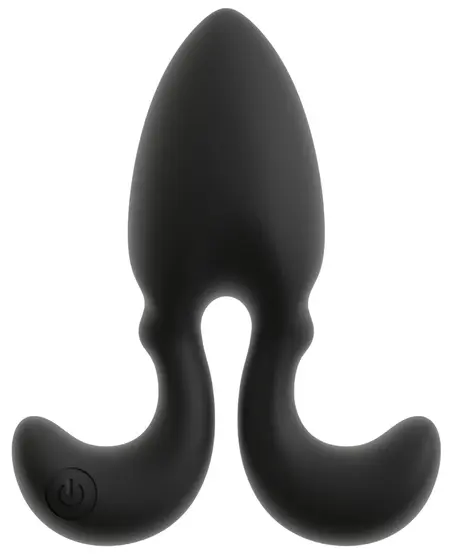 ANOS RC Vibrating Plug Flexible Arms 10 Modes Silicone Black 10.2cm