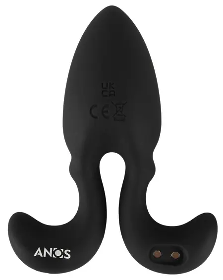 ANOS RC Vibrating Plug Flexible Arms 10 Modes Silicone Black 10.2cm