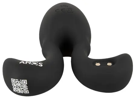 ANOS RC Vibrating Plug Flexible Arms 10 Modes Silicone Black 10.2cm