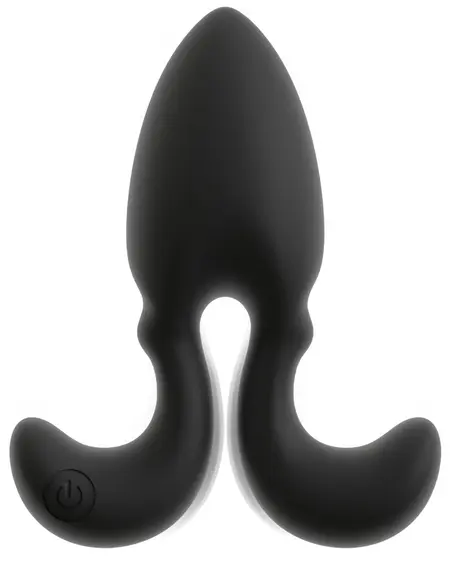 ANOS RC Vibrating Plug Flexible Arms 10 Modes Silicone Black 10.2cm