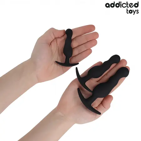 Addicted Toys Silicone Plug Set Model 1 - 3 Sizes, Ergonomic Design