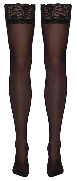 Cottelli LEGWARE Elegant Black Stockings with Wide Lace Trim M 20 Denier