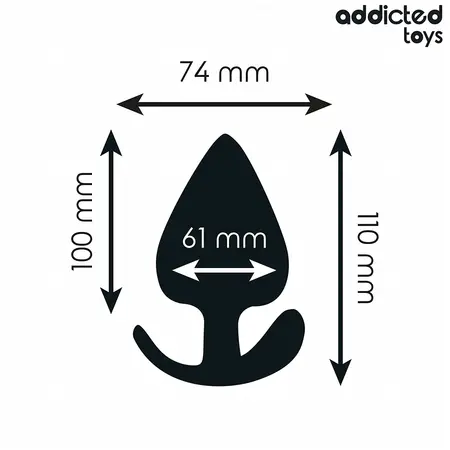 Addicted Toys XXL Silicone Anal Plug 11 cm - Ergonomic Medical-Grade Model