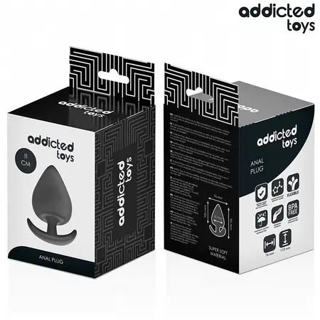 Addicted Toys XXL Silicone Anal Plug 11 cm - Ergonomic Medical-Grade Model