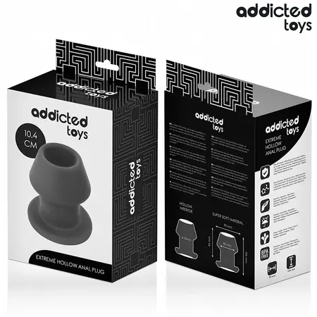 Addicted Toys Extreme Hollow Plug Silicone L 10.4cm - Anatomical Large Model