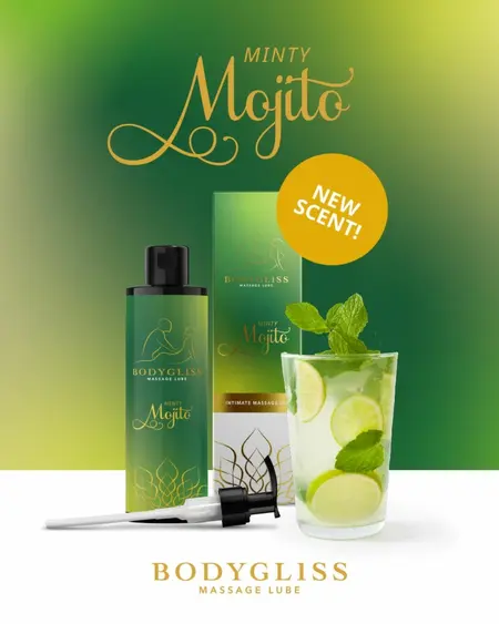 Minty Mojito масажно масло и лубрикант с аромат на мента, 150 мл