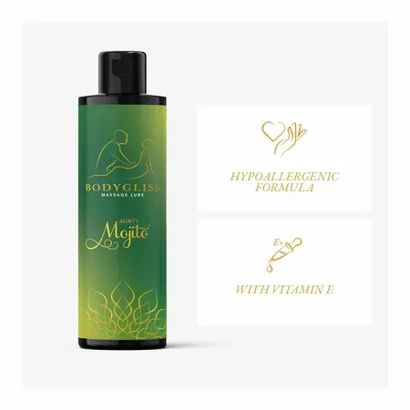 Minty Mojito масажно масло и лубрикант с аромат на мента, 150 мл