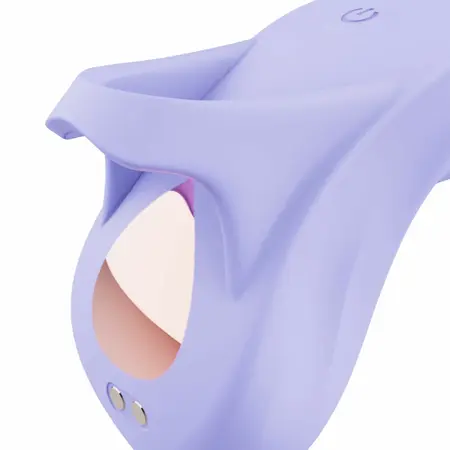 Teazers Finger Vibrator Purple - Precision Tapping, 10 Modes, Compact Design