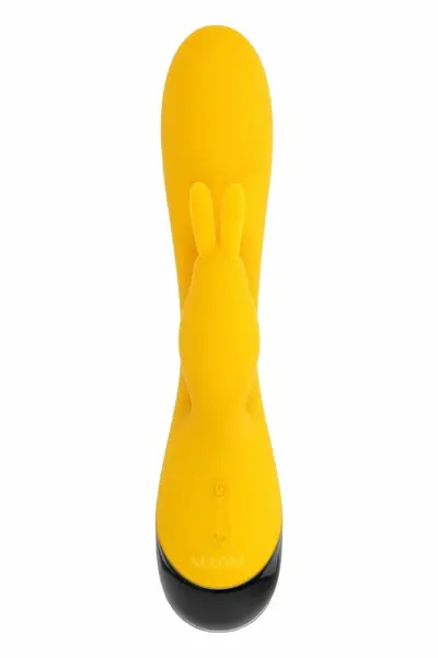 SELOPA BUZZZ BUNNY Dual Motor Silicone Intimate Machine Pink 19.7cm