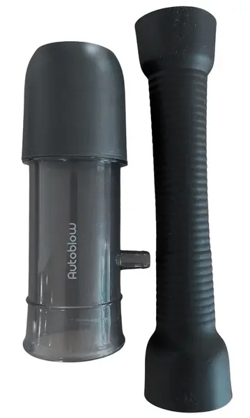 Autoblow VacuGlide Medium Stroking Tube Set with Sleeve & Cap 17cm