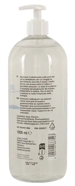 Just Glide Toylube 1000 ml - Thick Water-Based Lubricant for Accessories