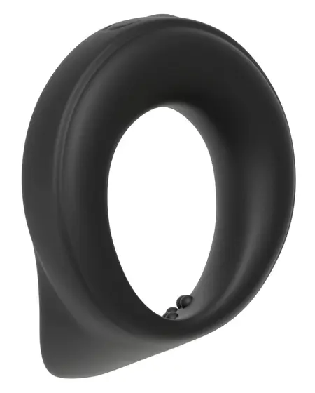Rebel Vibrating Silicone Performance Ring Black 8.6cm Waterproof USB