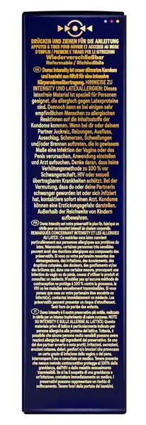 Durex Intensity Nitrile Ultra-Thin Latex-Free Intimate Protection 8 pcs