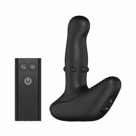 Nexus Revo Ring Remote Control Rotating Wellness Device Silicone Black 13,5cm