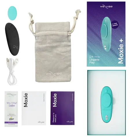 We-Vibe Moxie+ Aqua Discreet Wearable Panty Device with Remote & App