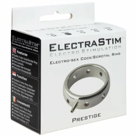ElectraStim Prestige 34mm Electromagnetic Metal Intimate Ring, Steel
