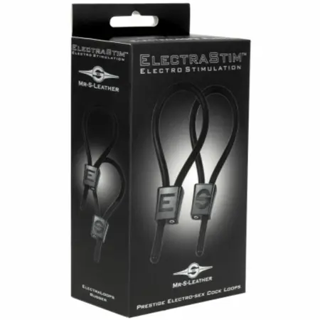 ElectraStim Prestige ElectraLoops Adjustable Black Rings, 2-Pack