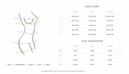 Obsessive Arrowel Corset Black - Sculpting Lingerie with Adjustable Fit L/XL
