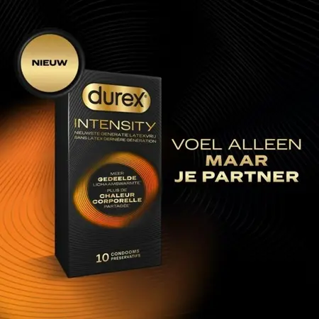 Durex Intensity 10 pcs Ultra-Thin Latex-Free Anatomical Condoms