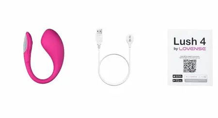 Lovense Lush 4 Wireless Vibrating Egg with Multicolor LED Tail, App Control