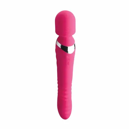 INMI Ultra Thrust-Her Silicone Wand Dual-Action Massager Pink 27.3cm