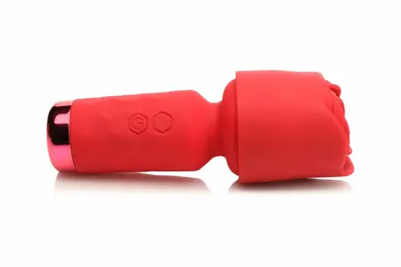 Bloomgasm Pleasure Rose Mini Wand Red - Compact Intimate Massager