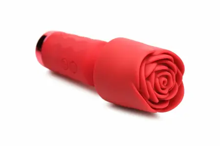 Bloomgasm Pleasure Rose Mini Wand Red - Compact Intimate Massager