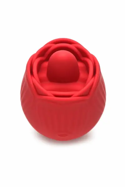 BLOOMGASM French Rose Red Intimate Stimulation Device 10 Modes Silicone