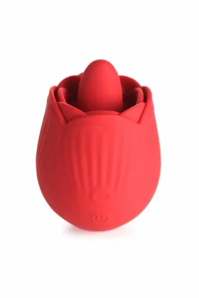 BLOOMGASM French Rose Red Intimate Stimulation Device 10 Modes Silicone