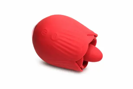 BLOOMGASM French Rose Red Intimate Stimulation Device 10 Modes Silicone