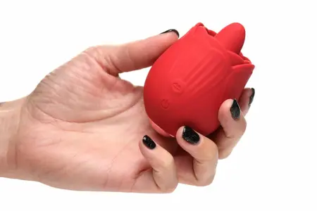 BLOOMGASM French Rose Red Intimate Stimulation Device 10 Modes Silicone