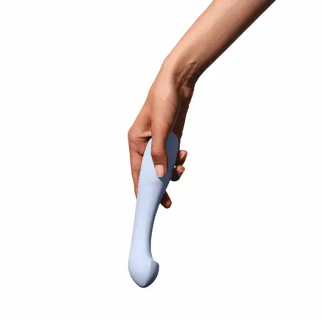Dame Arc Intimate Massager Ice Blue Silicone Waterproof USB