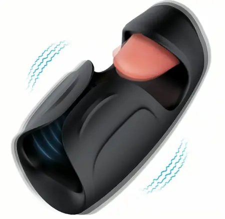 Blush M For Men Lickety Split Intimate Machine Black Silicone USB