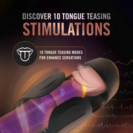 Blush M For Men Lickety Split Intimate Machine Black Silicone USB