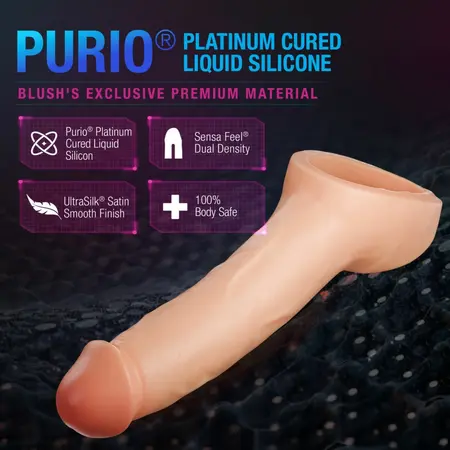 Blush Performance Plus Thrive Silicone Extender 6.3 cm Dual Density