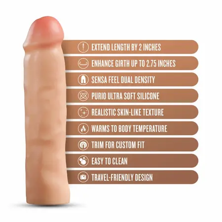 Blush Performance Plus Tenacity Silicone Extension Sleeve 5 cm