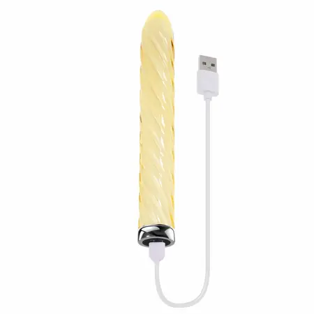 Playboy Twist of Fate Glass Intimate Device, 10-Mode, Waterproof, USB