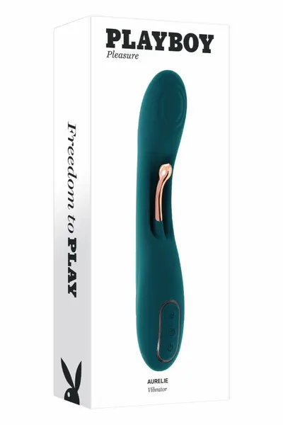 PLAYBOY AURELIE Dual Motor Intimate Device Rose Gold 22.7cm Waterproof