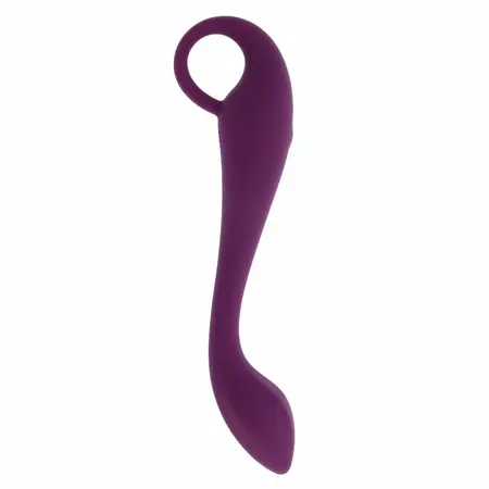 Evolved Lochness Rechargeable Silicone Curved Vibrator 19 cm Blue