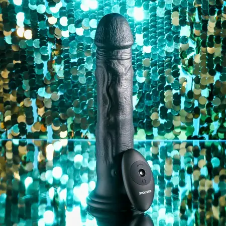 Evolved Black Thunder Intimate Machine 25cm Silicone Waterproof Remote