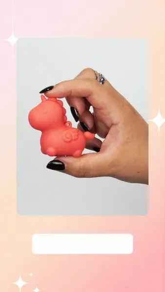 Unihorn Mini Peachy Pony - Compact Multi-Speed Personal Massager, Pink