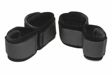 XR Brands Bound Wrist and Ankle Cuffs Black Adjustable Soft Velvet