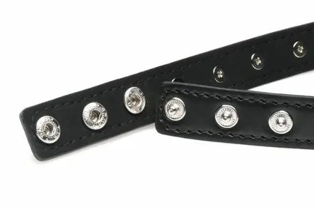 XR Brands Spiked Heart Choker Black Vegan Adjustable 42cm
