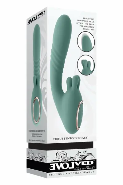 EVOLVED Thrust Into Ecstasy Flexible Thrusting Machine 21cm Silicone