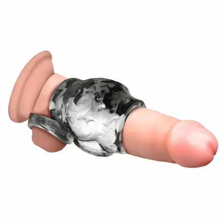 XR Brands Night Prowler Silicone Ball Support Ring Gray