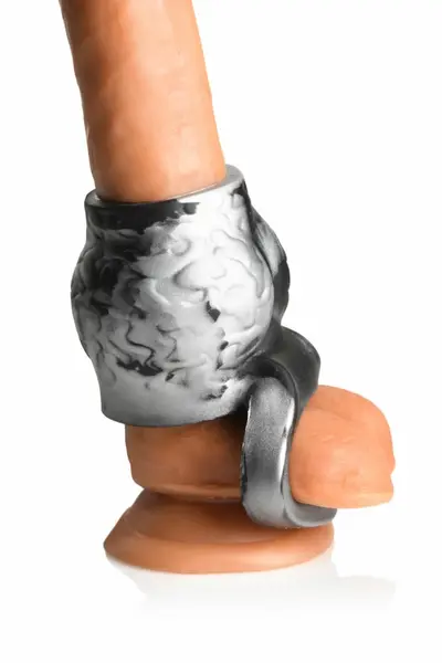 XR Brands Night Prowler Silicone Ball Support Ring Gray