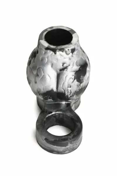 XR Brands Night Prowler Silicone Support Ring with Ball Stretcher, Gray