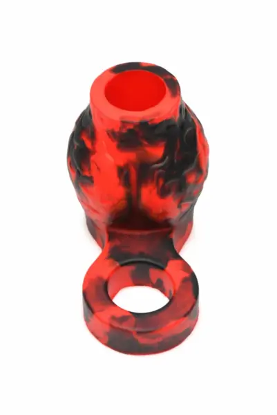 XR Brands Hell Hound Silicone Ball Stretcher Sleeve Red 68.6mm